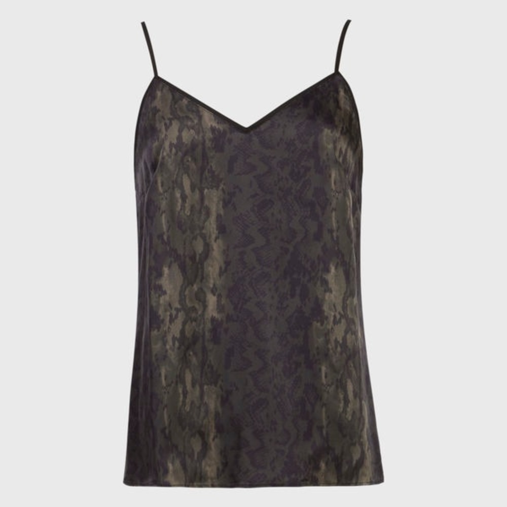 ALL SAINTS Tami Masala Top in Forest Green